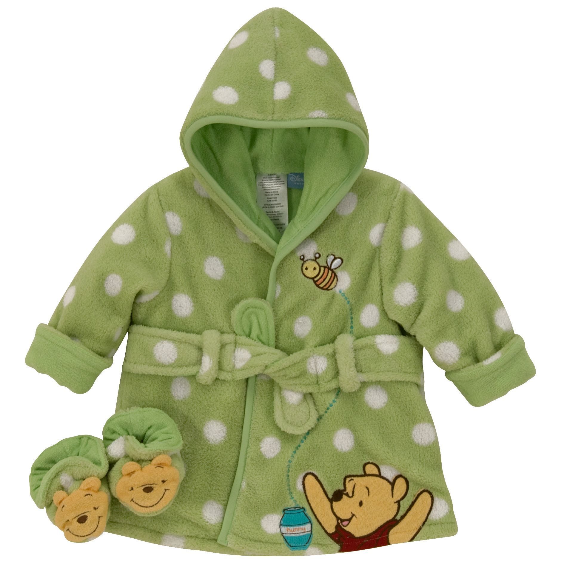 Winnie the Pooh Robe and Slippers Gift Set, Neutral