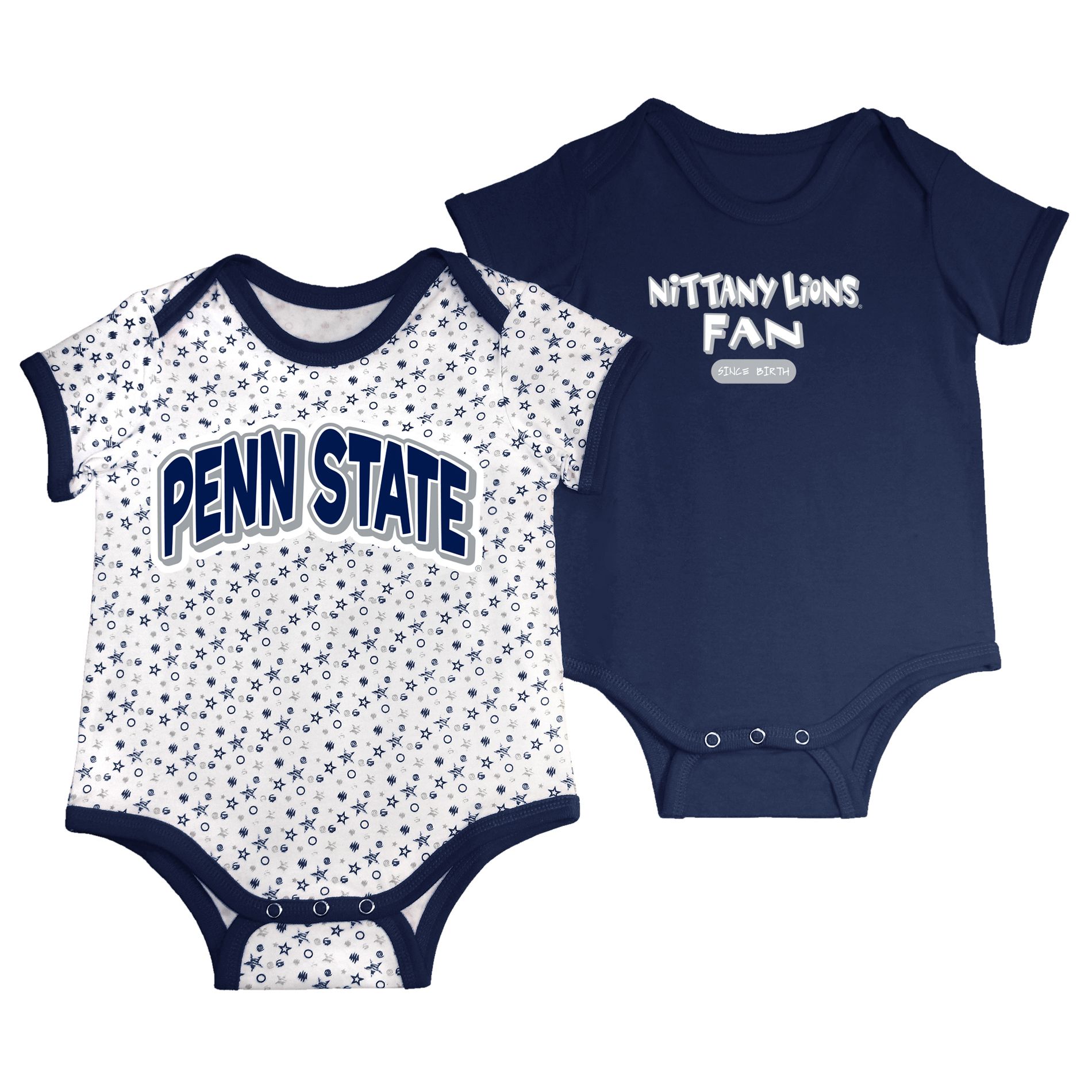 Newborn & Infant Boy's Penn State Pro Edge Collegiate 2 Piece Bodysuit