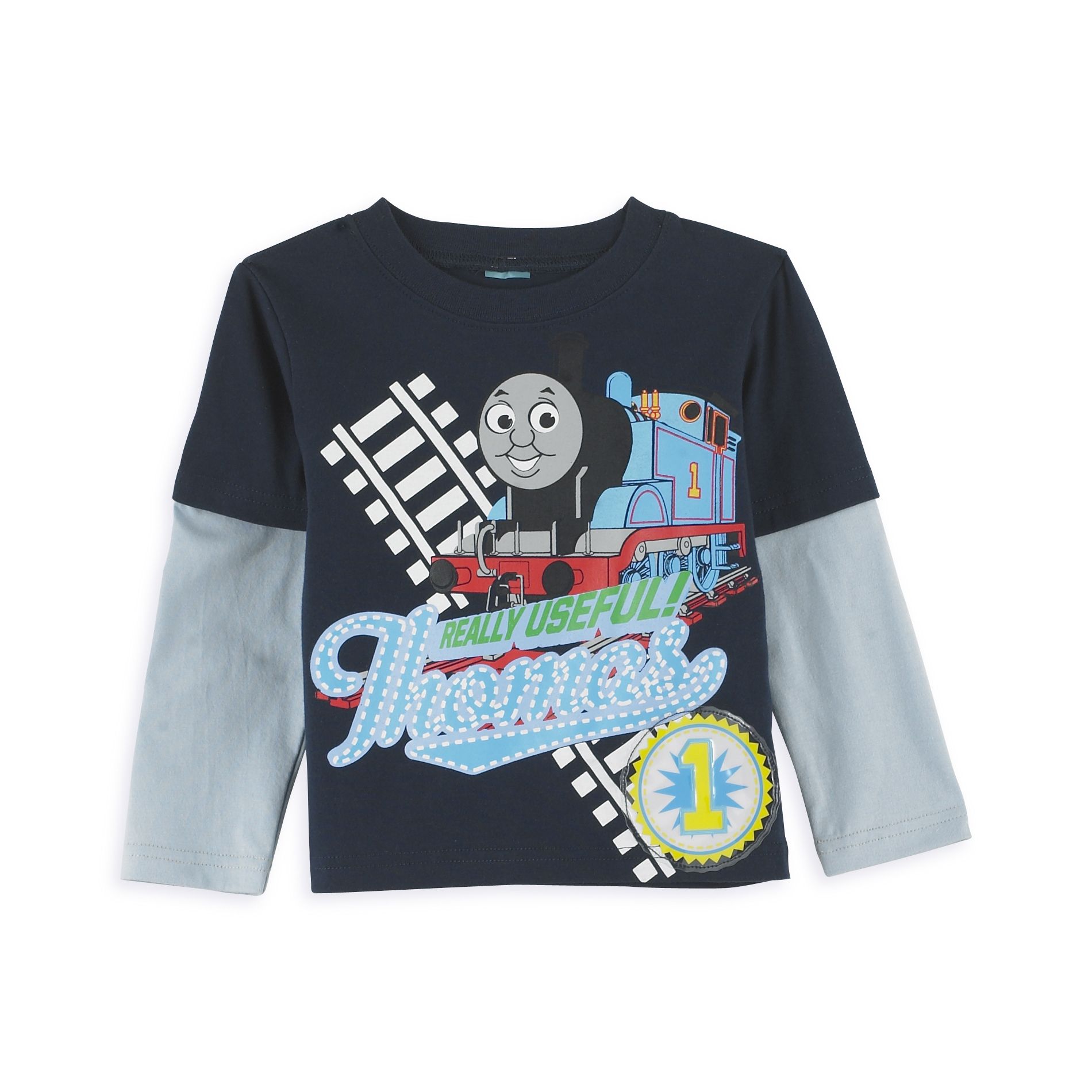 Thomas & Friends Toddler Boy&#39;s Thomas The Tank Talking Raglan Tee