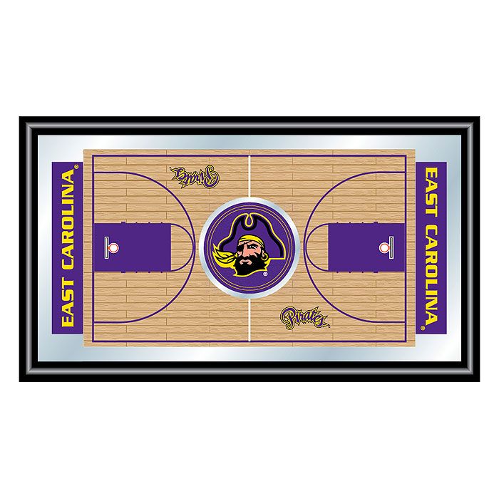 Trademark East Carolina University Framed Basketball Court Mirror