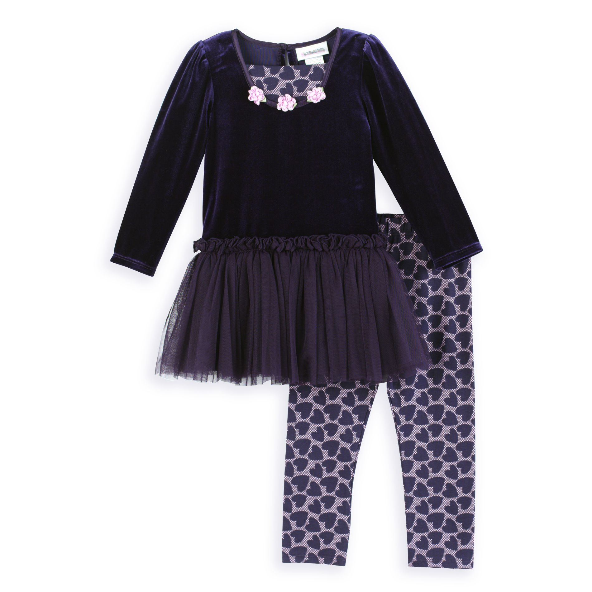 Youngland Toddler Girl&#39;s Krazy Legs Dress & Legging Set