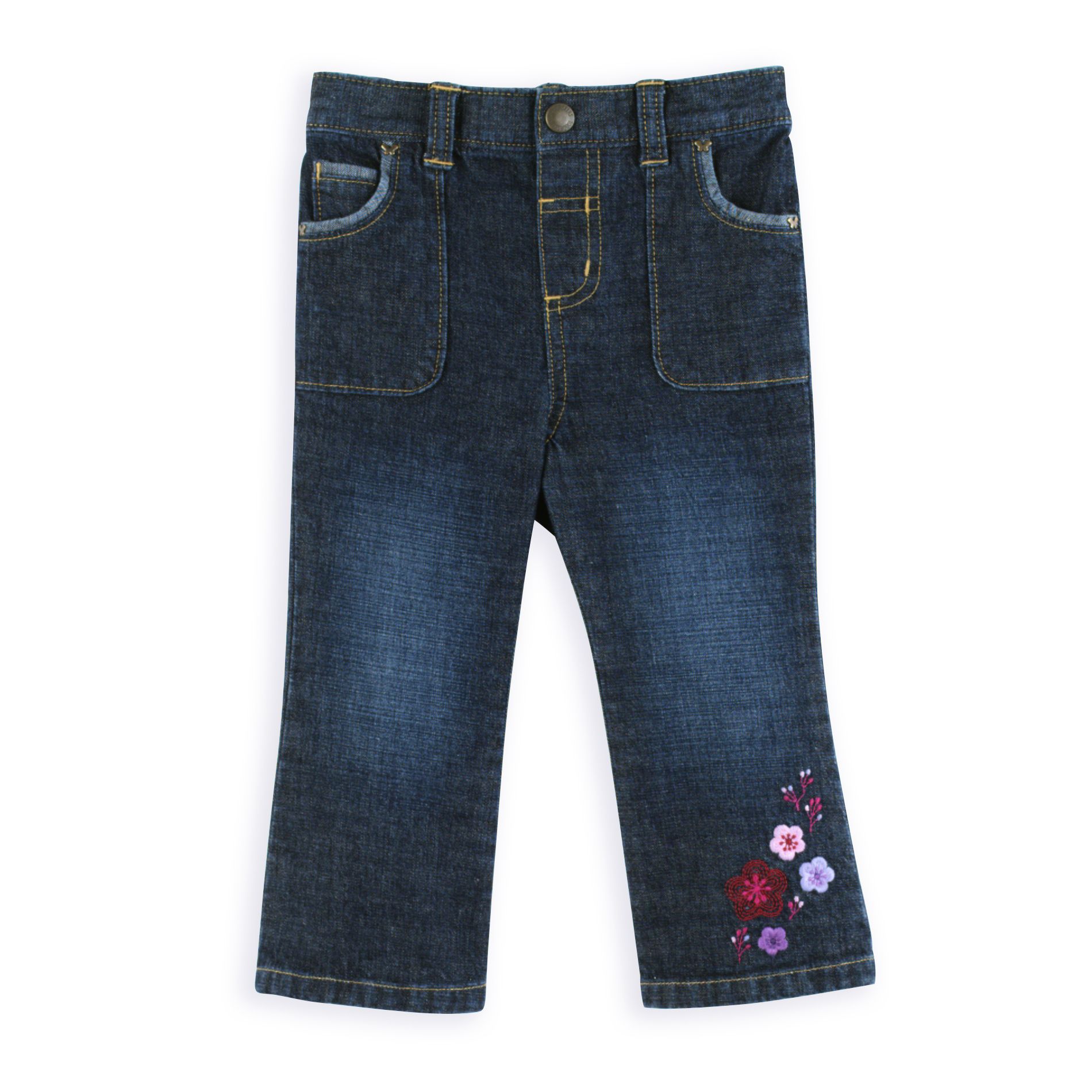 Toughskins Toddler Girl&#39;s Embroidered Denim Pant