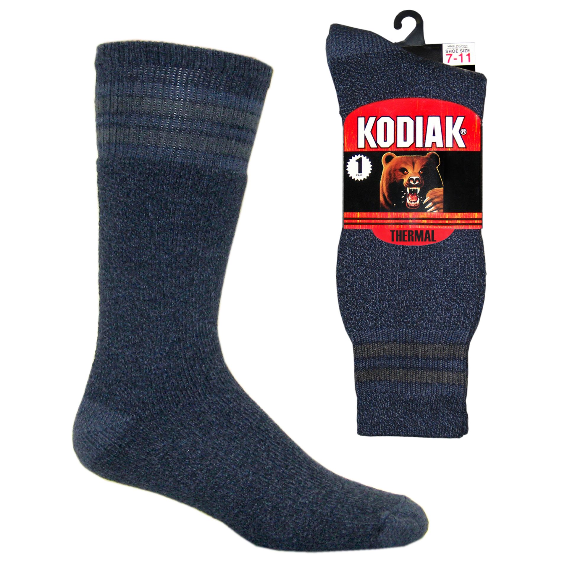 Kodiak Men&#39;s Thermal Cotton Crew Socks