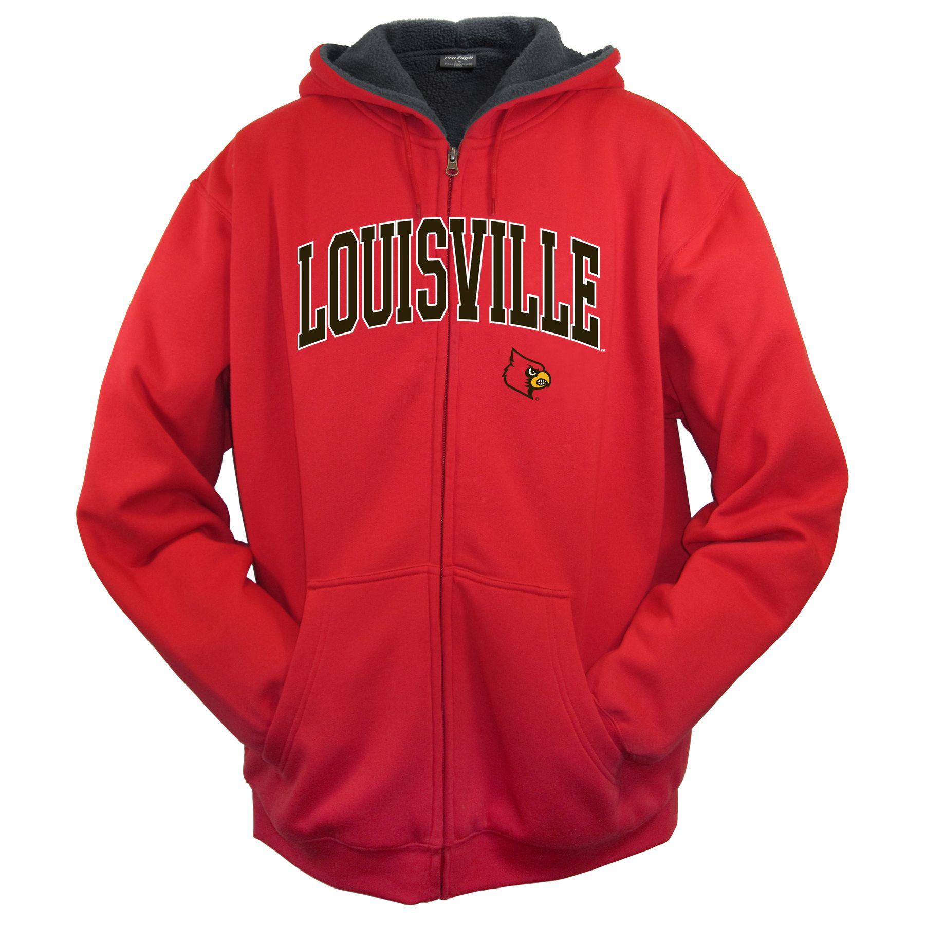 NCAA Men's Louisville Full Zip Fleece Hood