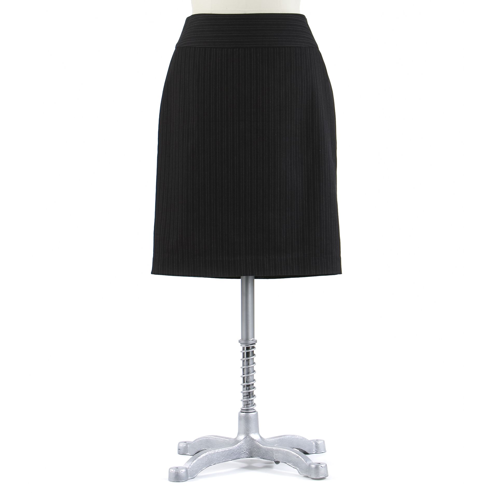 Attention Women&#39;s Pin Stripe Seamed Pencil Skirt