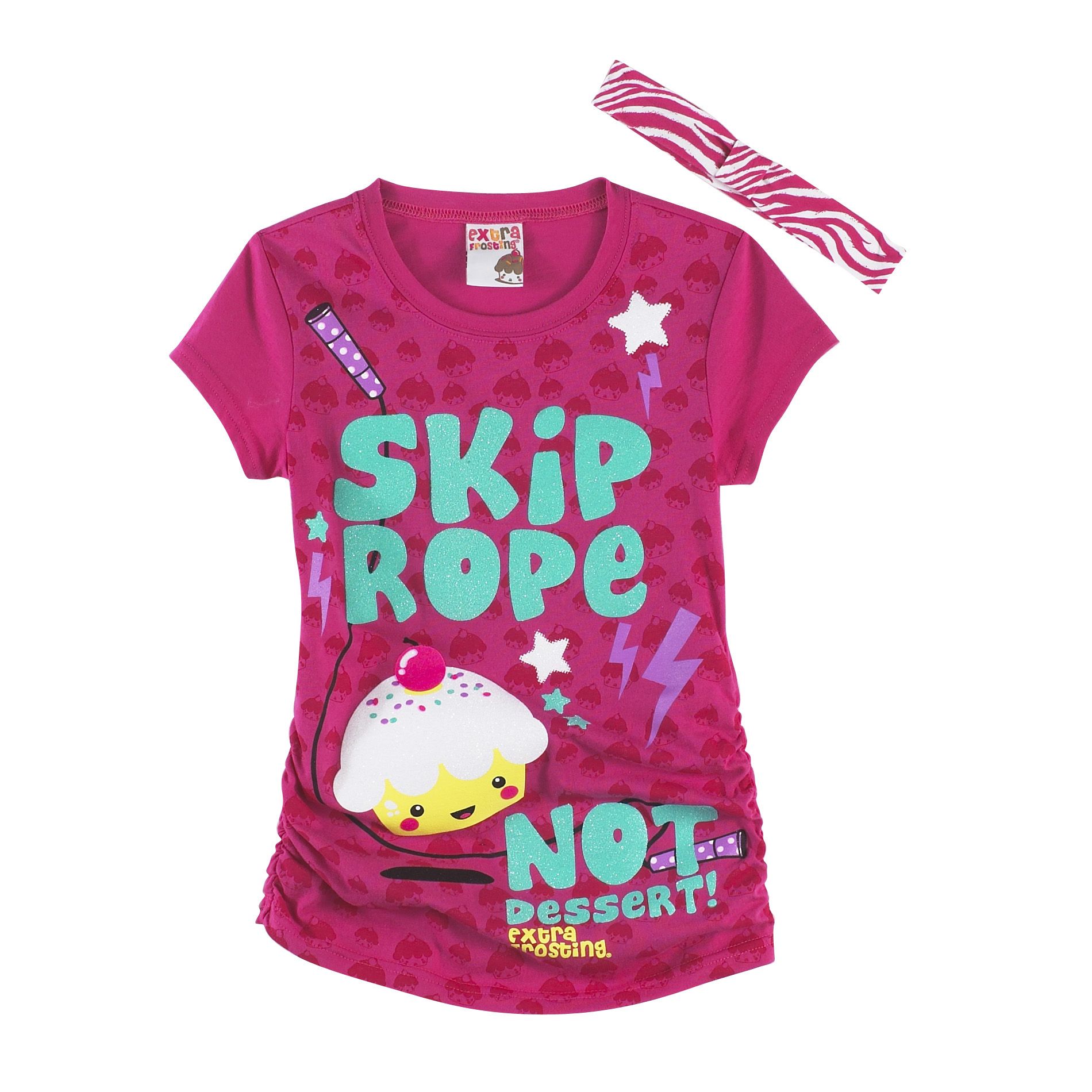 Extra Frosting Girl's Skip Rope Tee with Headband