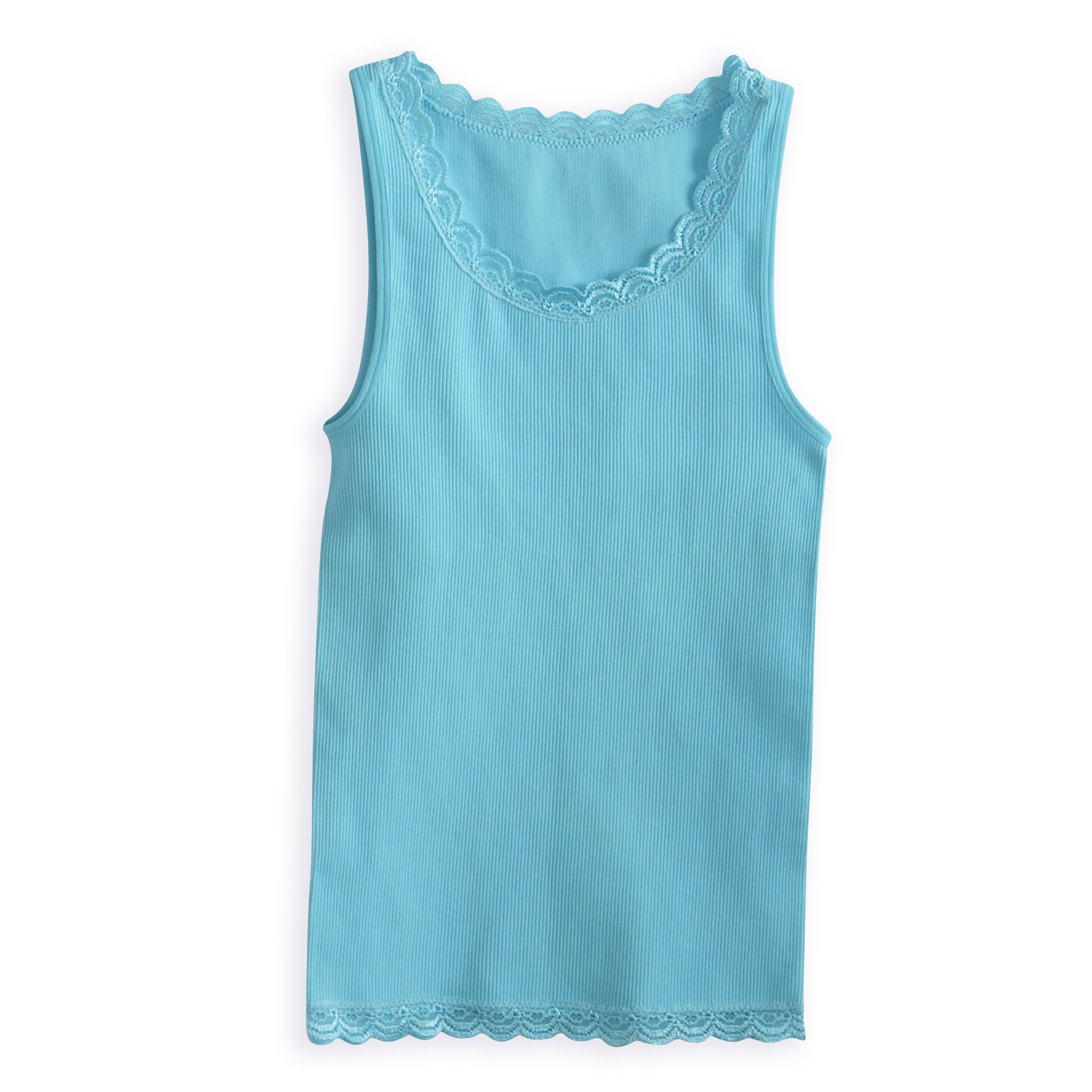 Missunderstood Girl&#39;s 7-16 Seamless Tank Top with Lace Trim