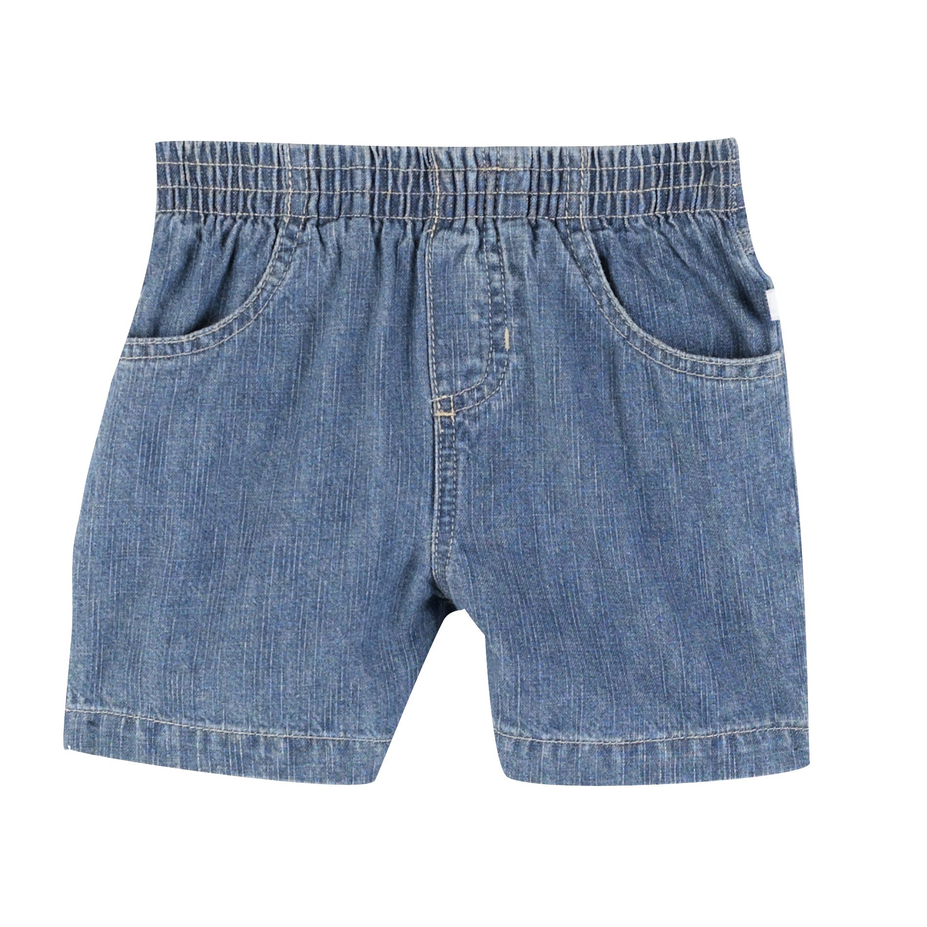 Small Wonders Newborn Boy's Elastic-Waist Denim Shorts