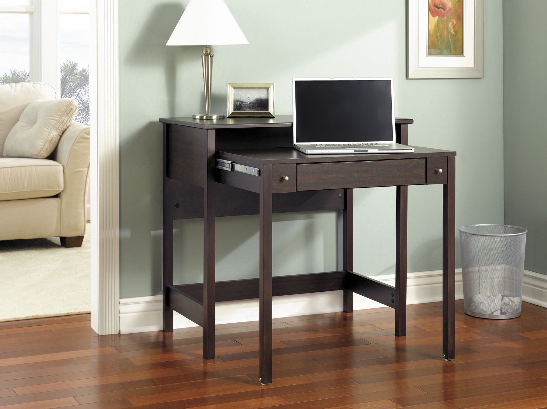 Laptop Desk With Printer Storage Space