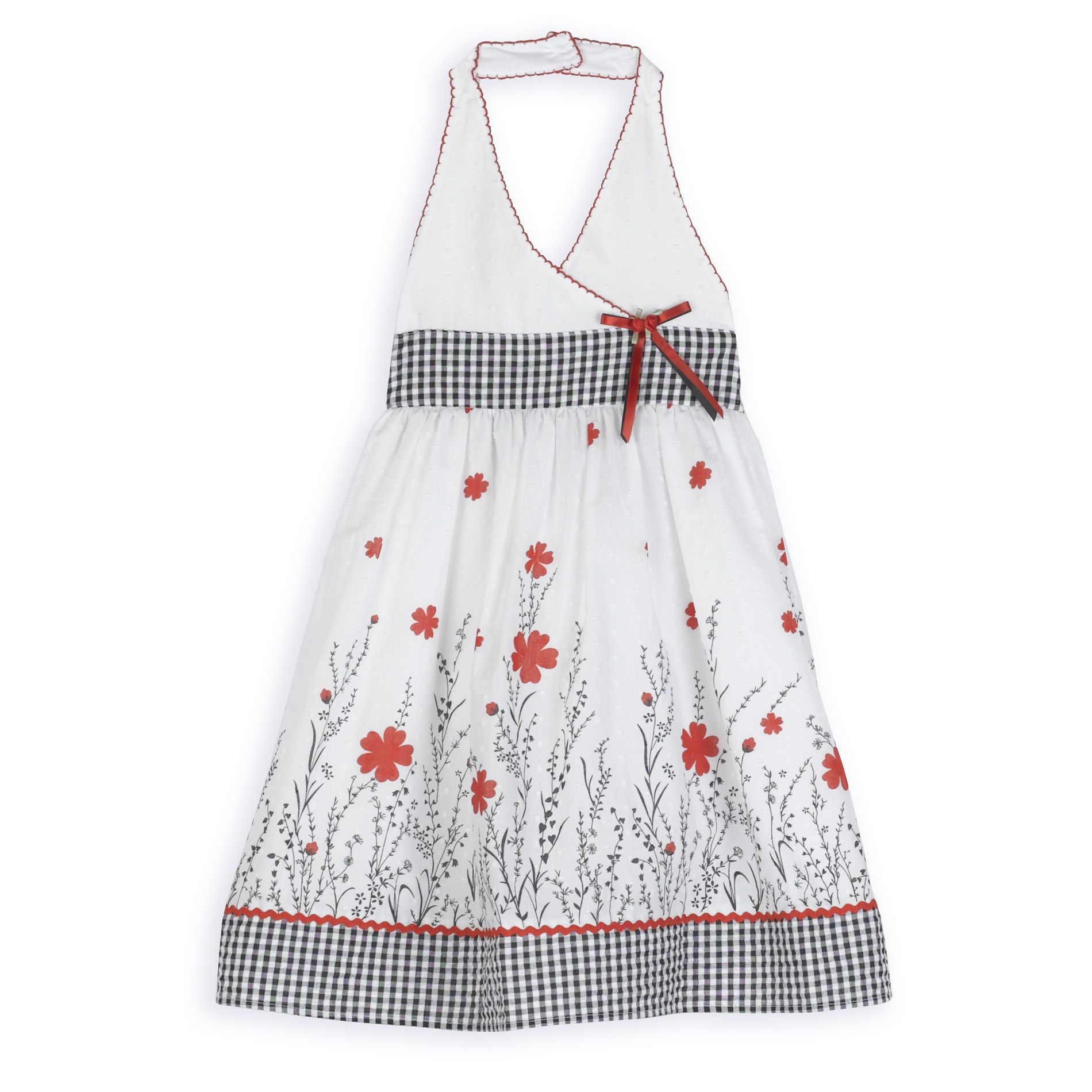 Youngland Girl&#39;s 4-6X Floral Halter Dress