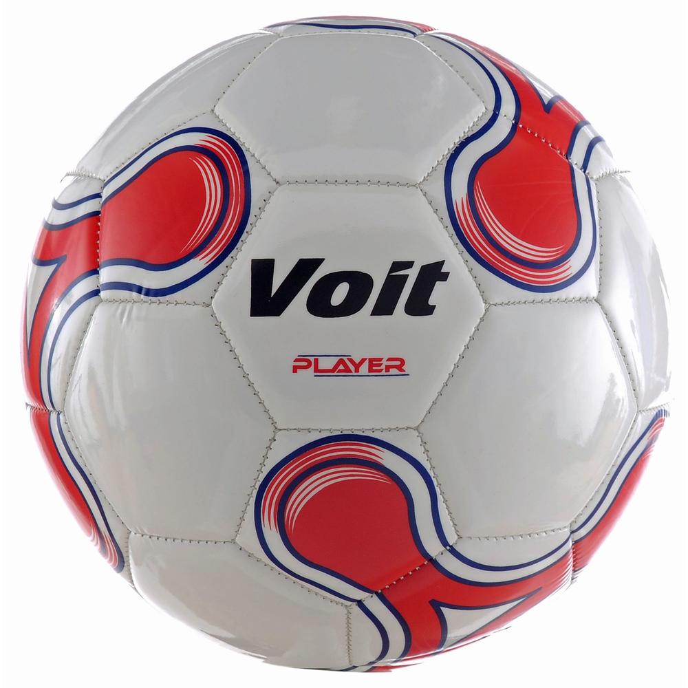 Voit Player Official Size 5 Soccer Ball White/Red Graphic