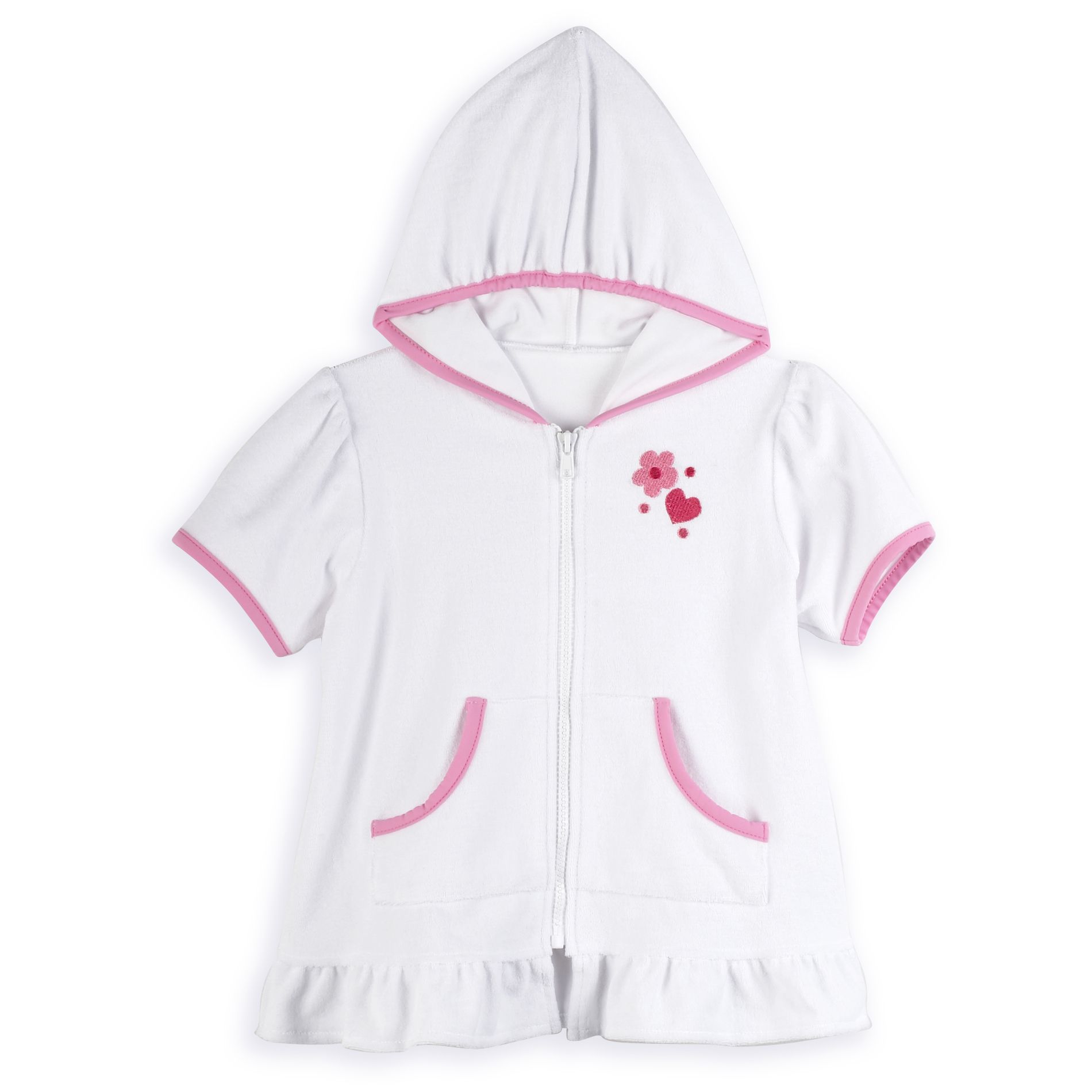 Baby Buns Toddler Girl&#39;s Hooded Terry Cloth Cover-up