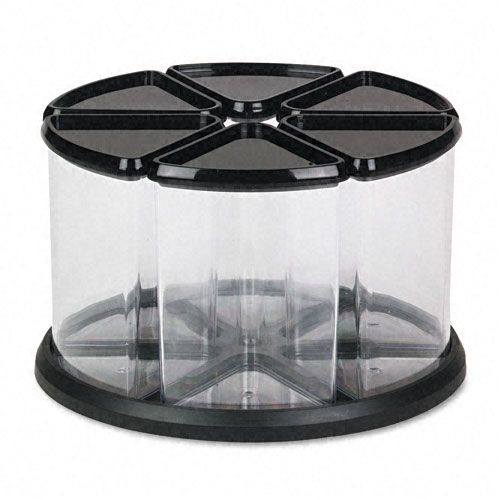 Deflecto DEF39000104 Six Canister Carousel Organizer, Plastic