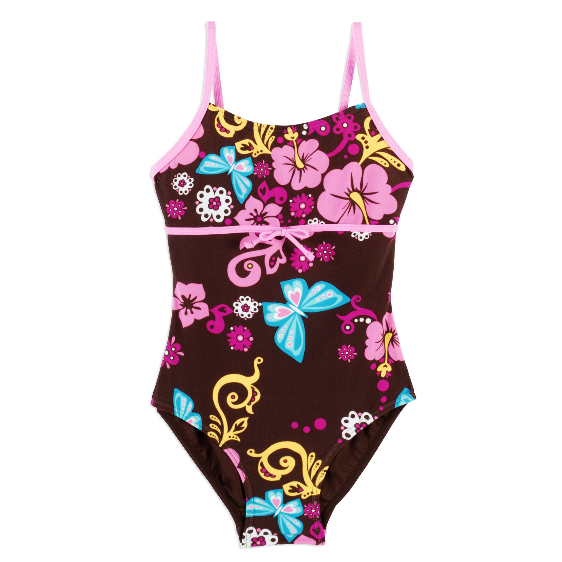 Malibu Dream Girl Girl&#39;s 7-16 Floral Print Swimsuit