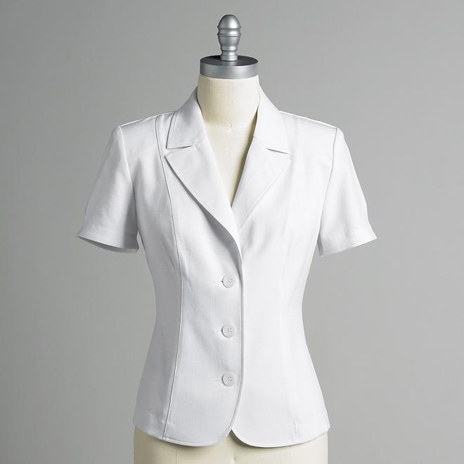 Sag Harbor Short Sleeve Linen Jacket