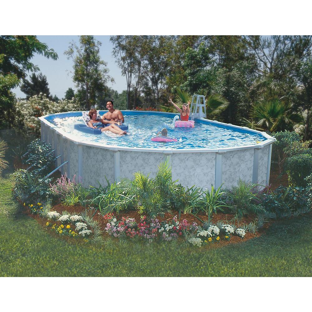 GSM 15' x 31' Oval Above-Ground Swimming Pool Package