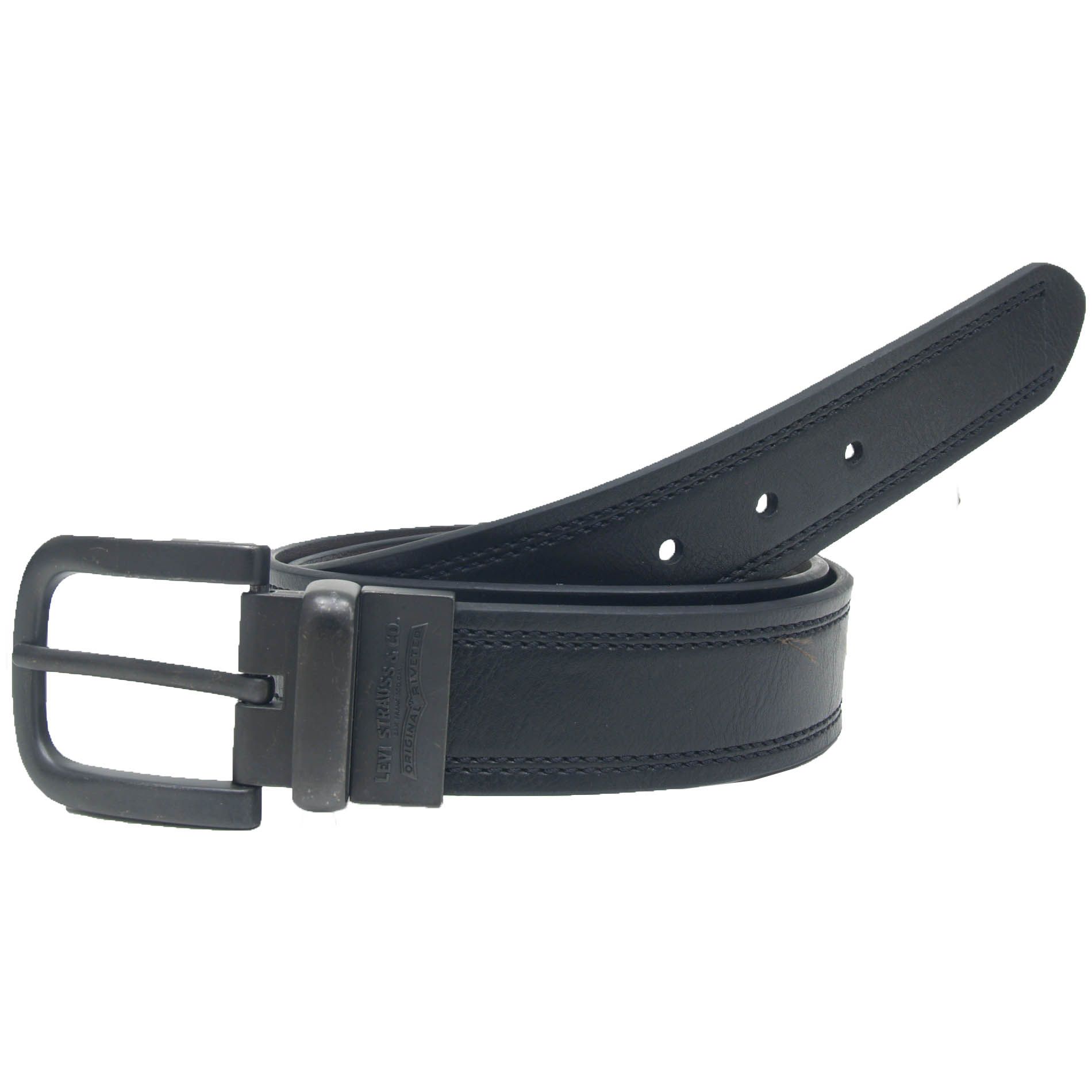 Levi's &#174; Tumbled Leather Black To Brown Reversible Belts