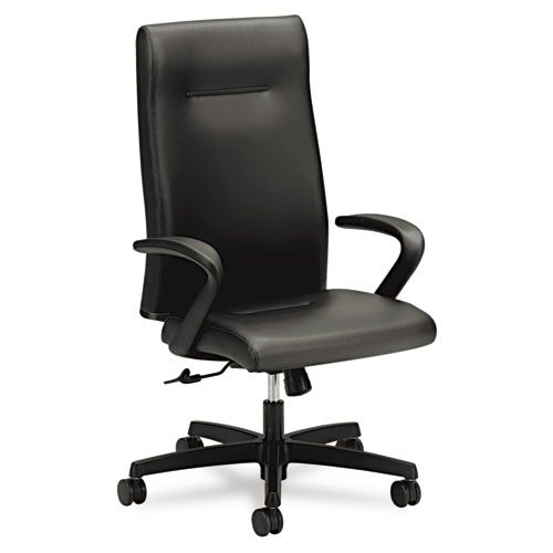 HON Executive/Conference High Back Chair,Black Leather