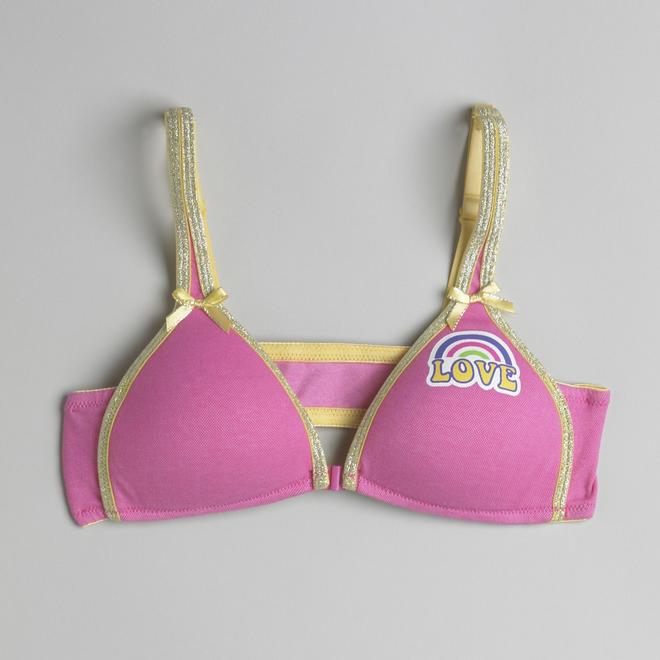 Joe Boxer Girl's Love Rainbow Graphic Training Bra