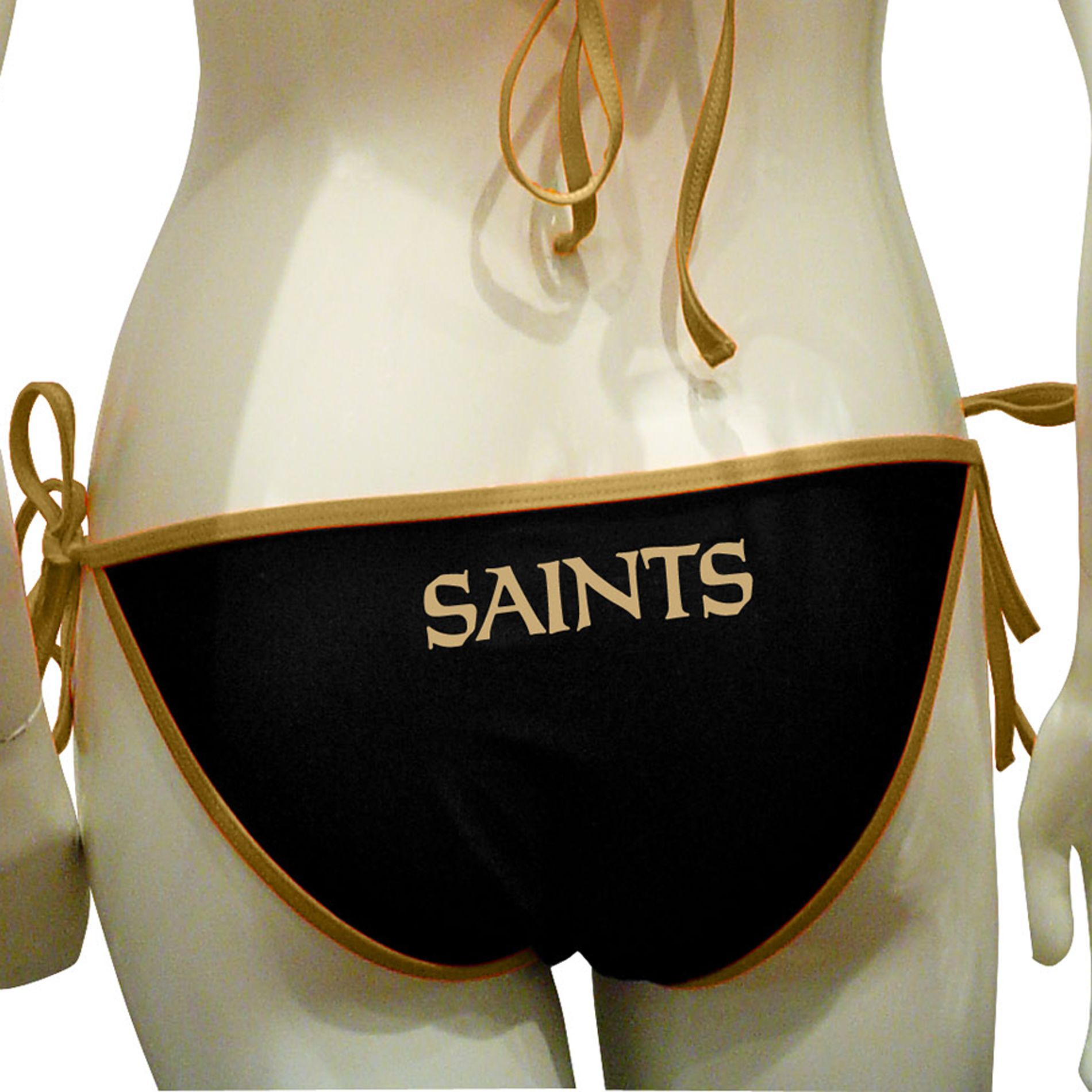 NFL Women&#39;s Solid New Orleans Saints Swimwear Bikini Bottoms