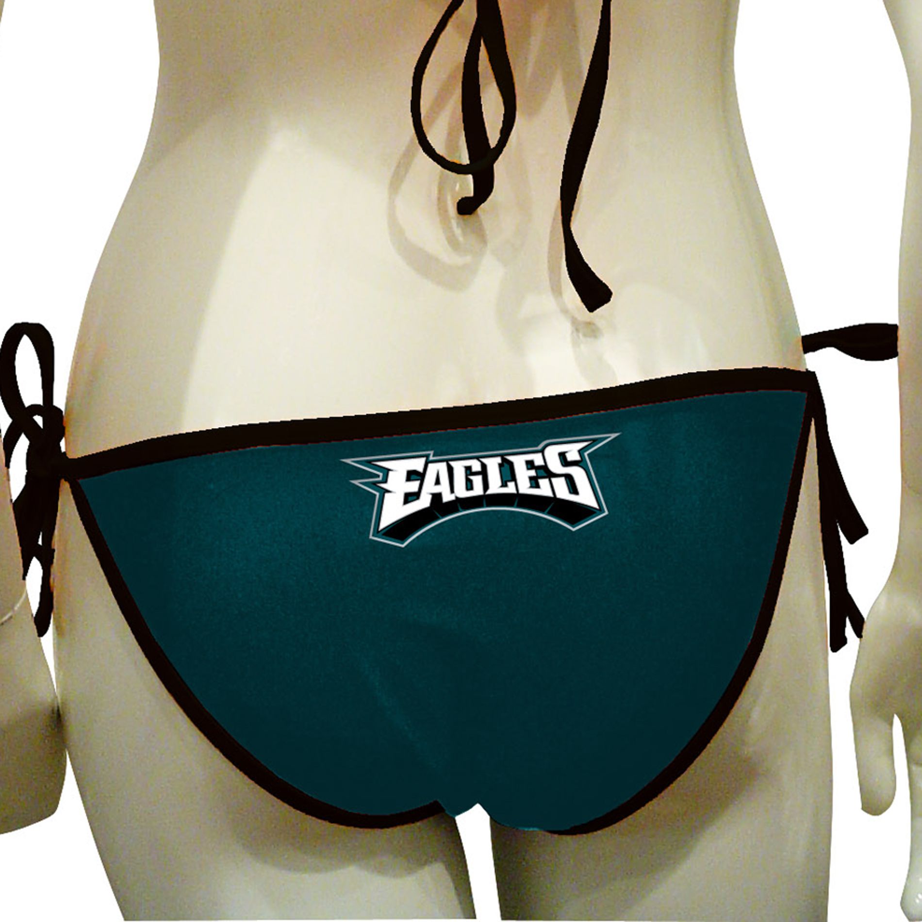 NFL Women&#39;s Solid Philadelphia Eagles Swimwear Bikini Bottoms