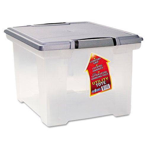 Photo 1 of Storex  Portable File Tote with Locking Handles