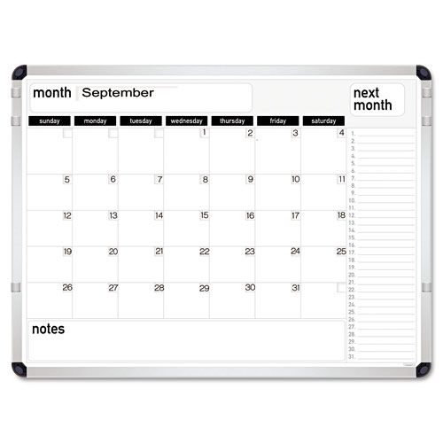 The Board Dudes BDUCYK36 Perpetual Calendar Magnetic Dry Erase Board