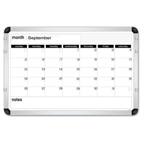 The Board Dudes BDUCYK35 Perpetual Calendar Magnetic Dry Erase Board