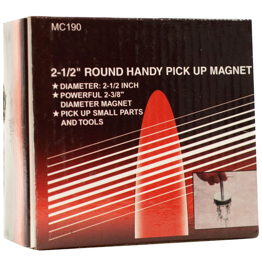 Stalwart Powerful Round Handy Pickup Magnet &#226;&#8364;&#8220; 2.5 inch Diameter