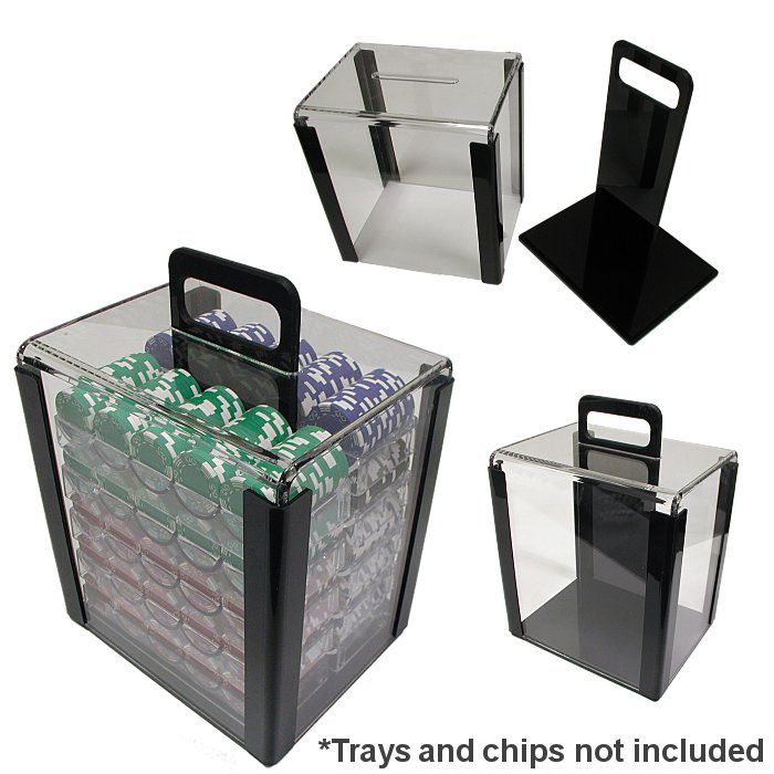 Trademark Global 1000 Chip Capacity Clear Carrier
