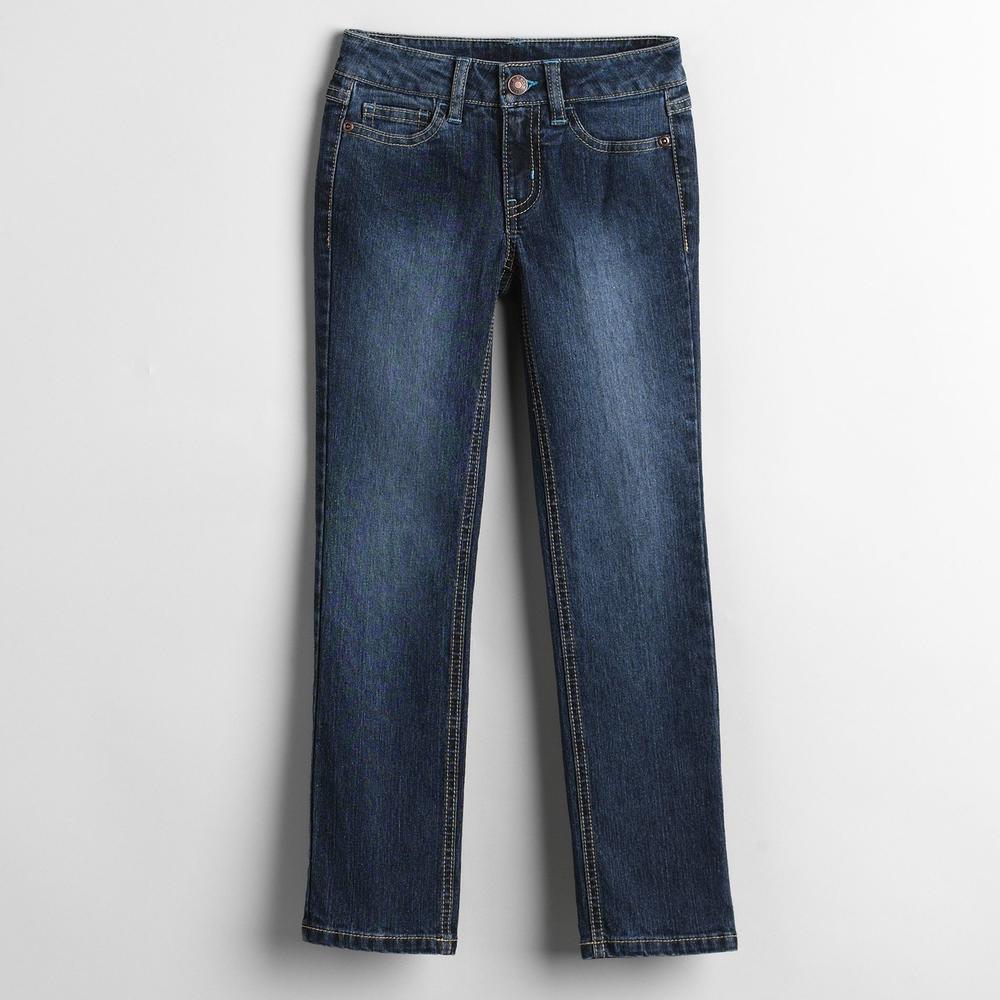 Basic Editions Girl's Skinny Leg Tinted Jeans