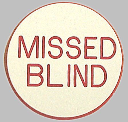 Trademark Global Missed Blind Button for Poker Game