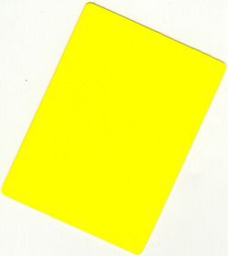 Trademark Global BRIDGE size Cut Card Yellow
