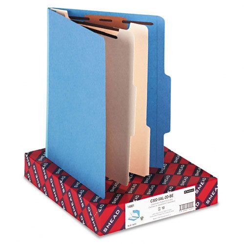 Smead SMD14001 Colored Top Tab Classification Folders