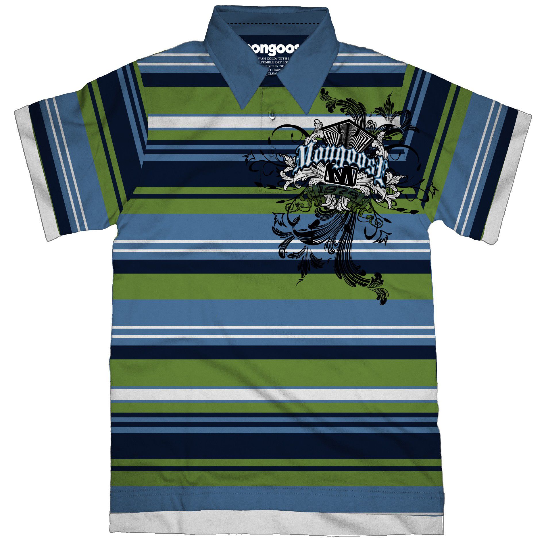 Mongoose Boy&#39;s Crest Striped Graphic Polo