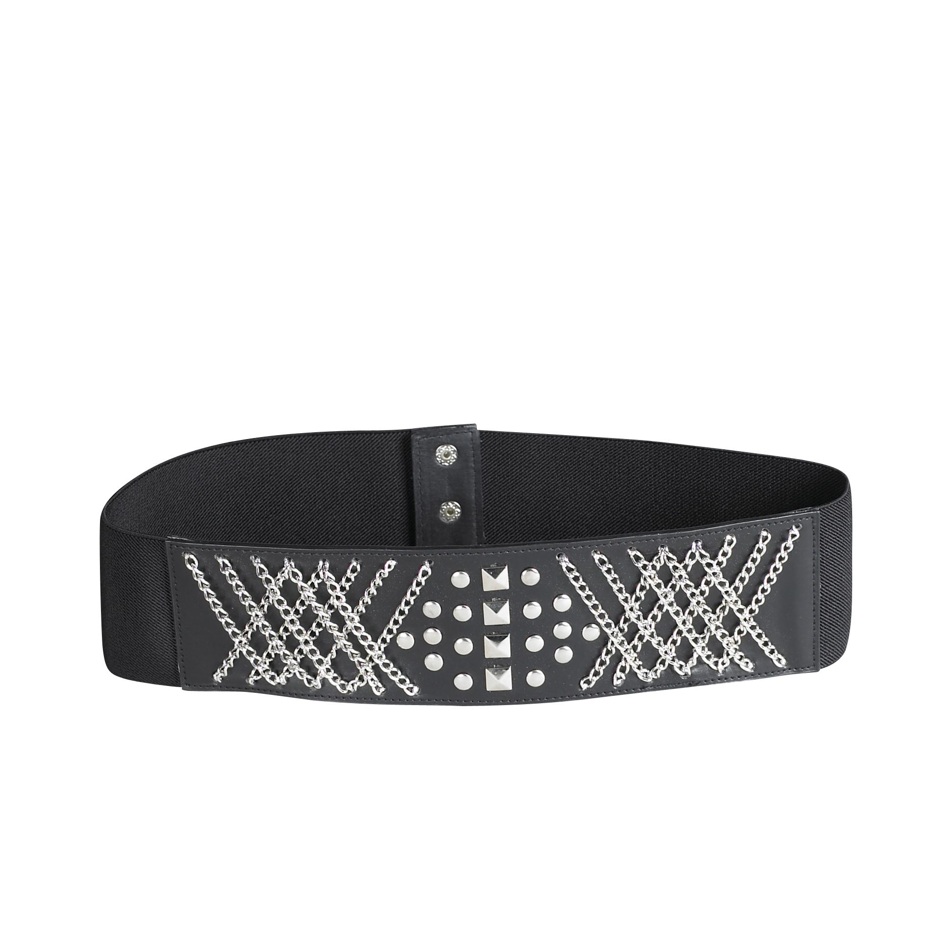 Bongo Stretch Belt with Studs and Chains