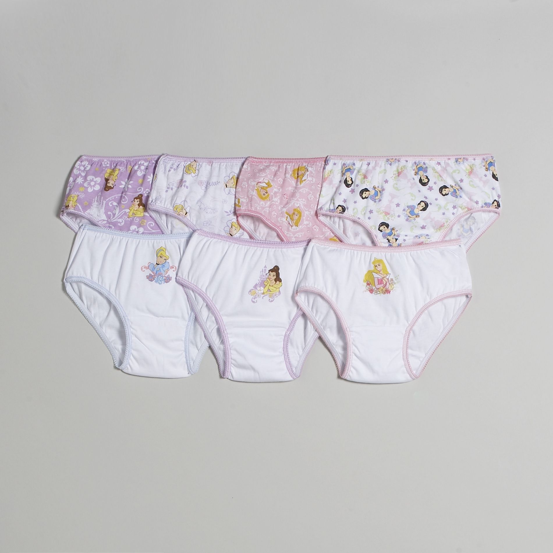 Disney Girl's 7-Pair Assorted Panty Pack