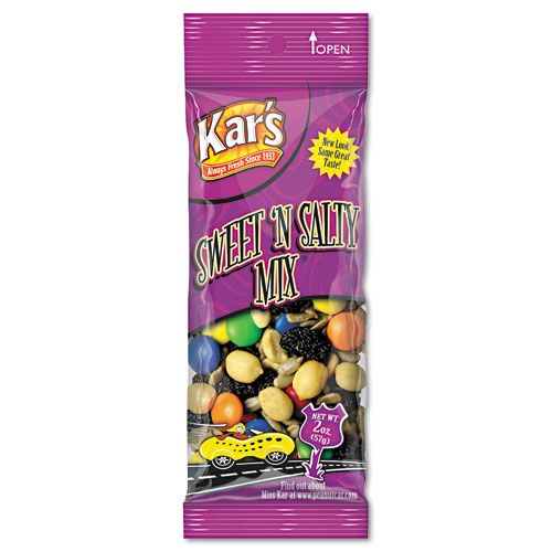 Kar's Sweet 'N Salty Nut Mix, 2 oz Packets, 24 per Caddy