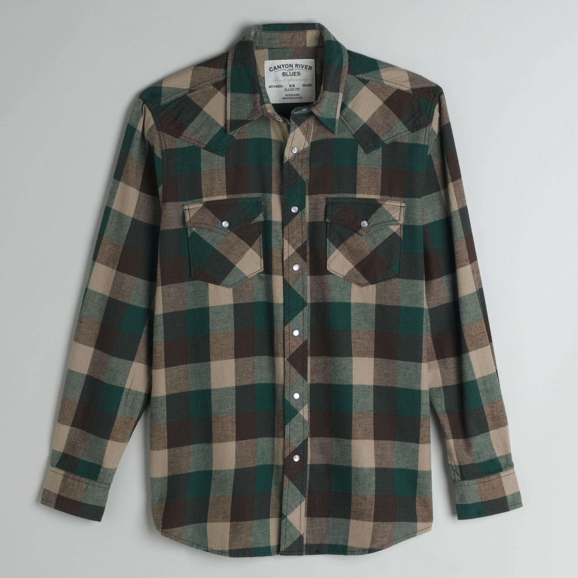 Canyon River Blues Young Men&#39;s Long Sleeve Flannel Shirt