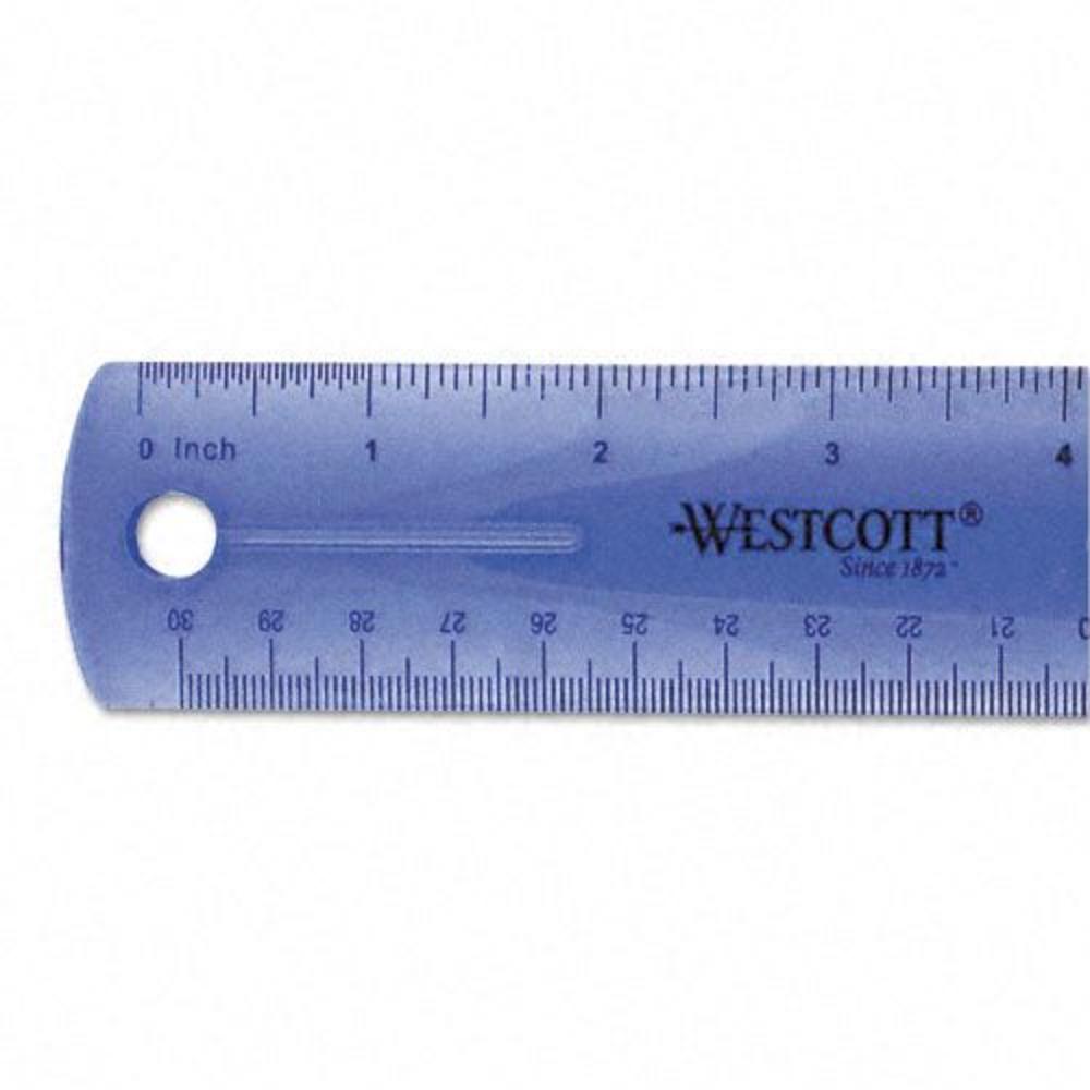 Westcott ACM12975 12" Jeweltone Plastic Ruler