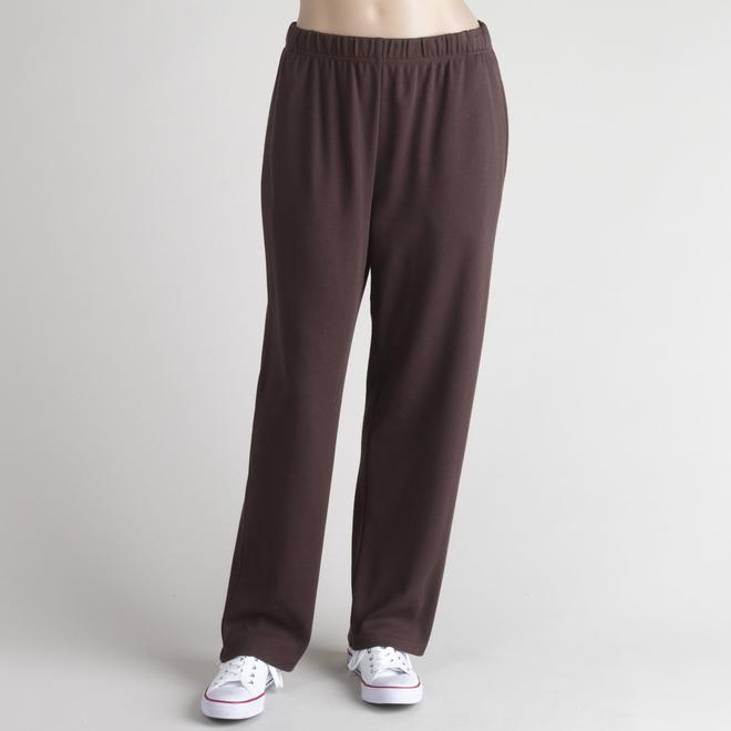 Basic Editions Women's Knit Pull On Pants