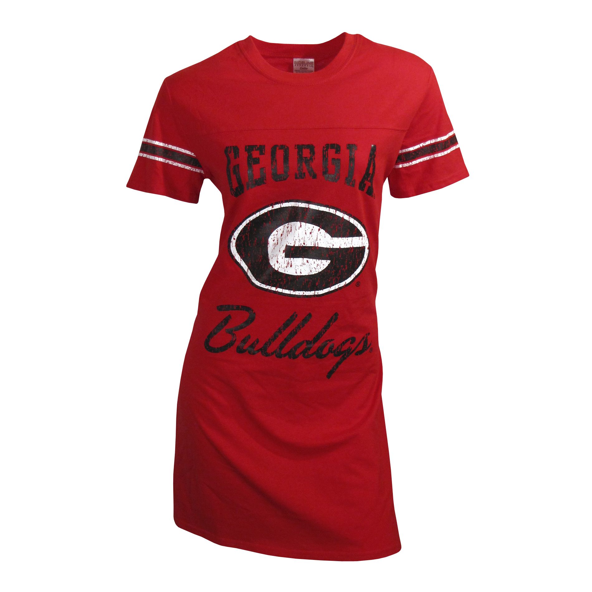 NCAA Women&#39;s Short Sleeve Printed Georgia Bulldogs Nightshirt