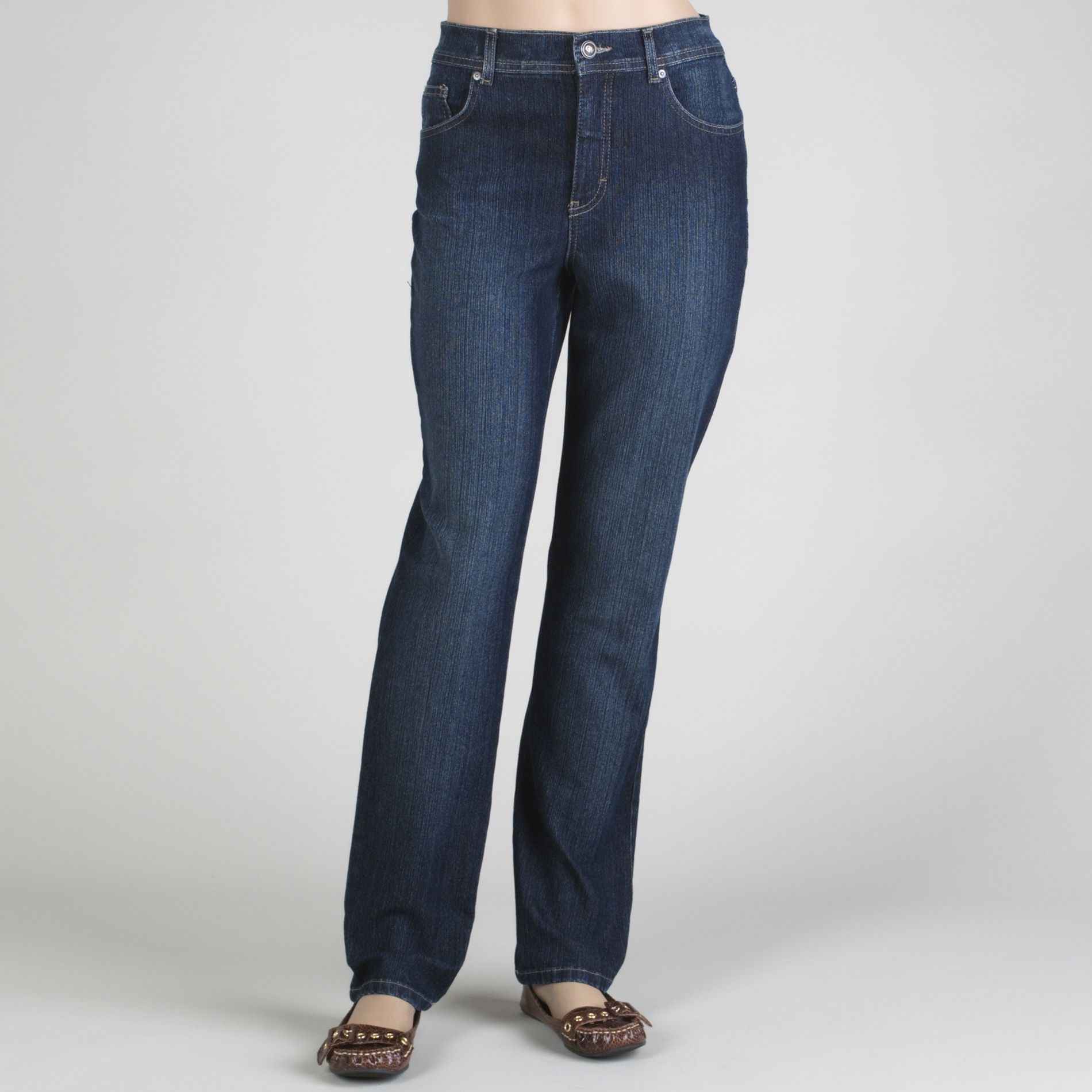 Gloria Vanderbilt Women's Amanda Flap Pocket Blue Jeans