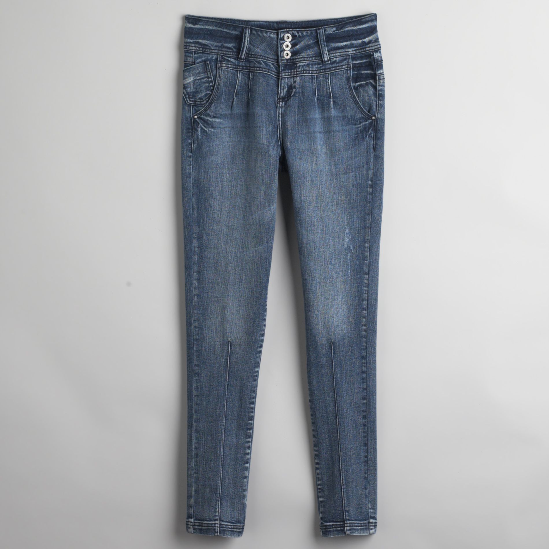 Resilience Junior&#39;s 3-Button Pleated Skinny Jeans