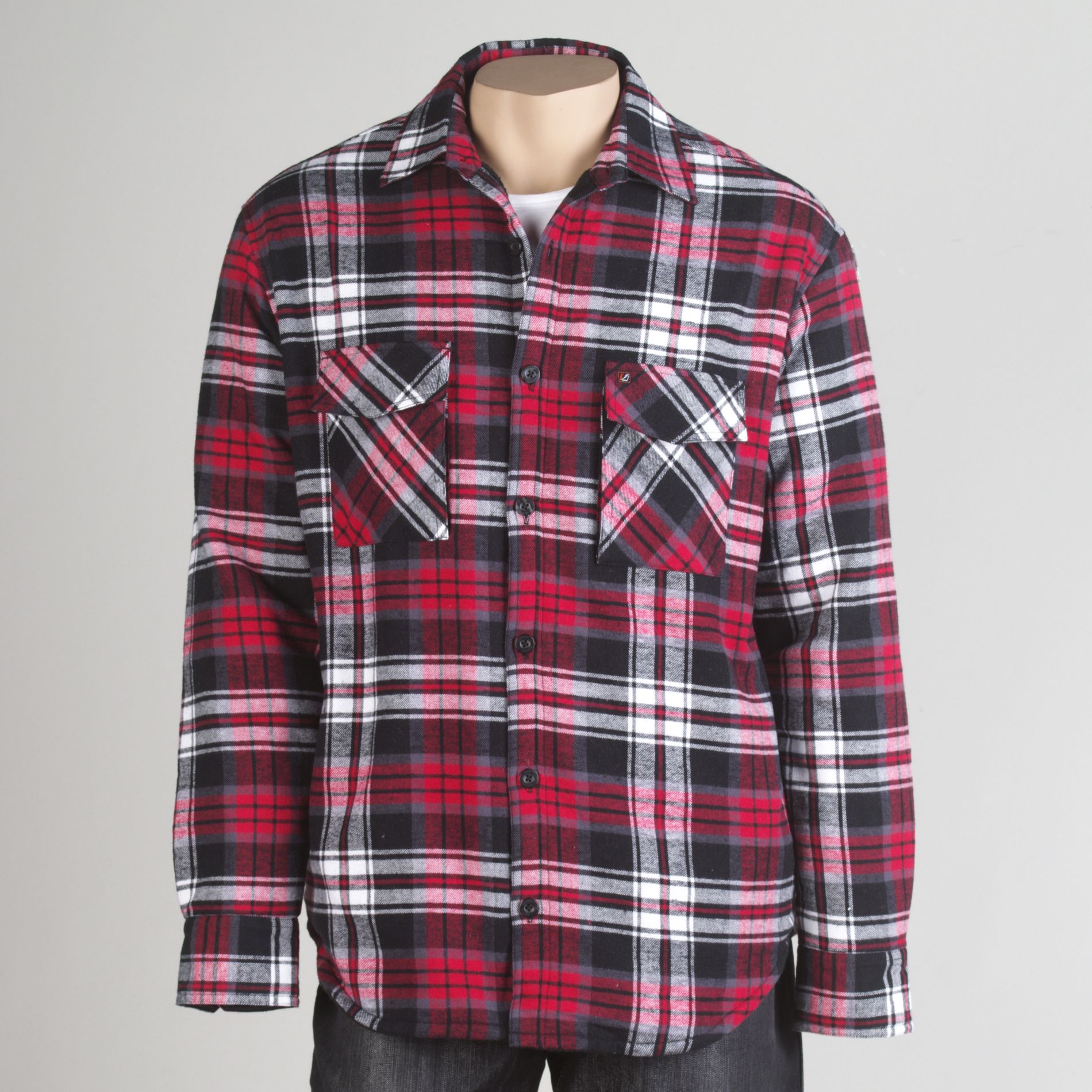 Amplify Young Men&#39;s Heavy-Weight Fleece Lined Flannel Shirt