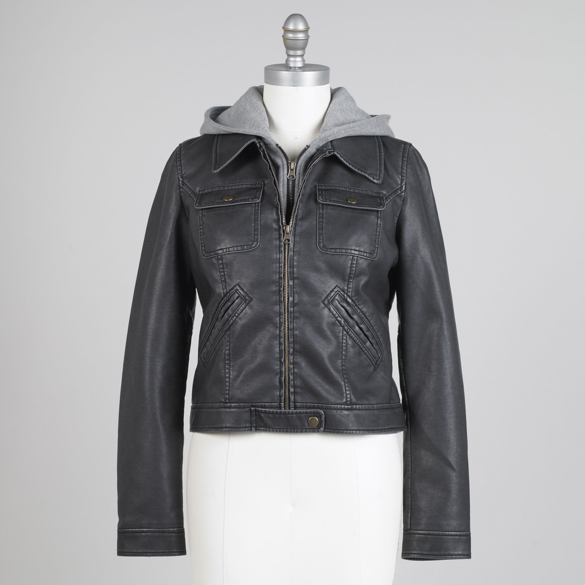 Metaphor Women&#39;s Layered Look Faux-Leather Jacket
