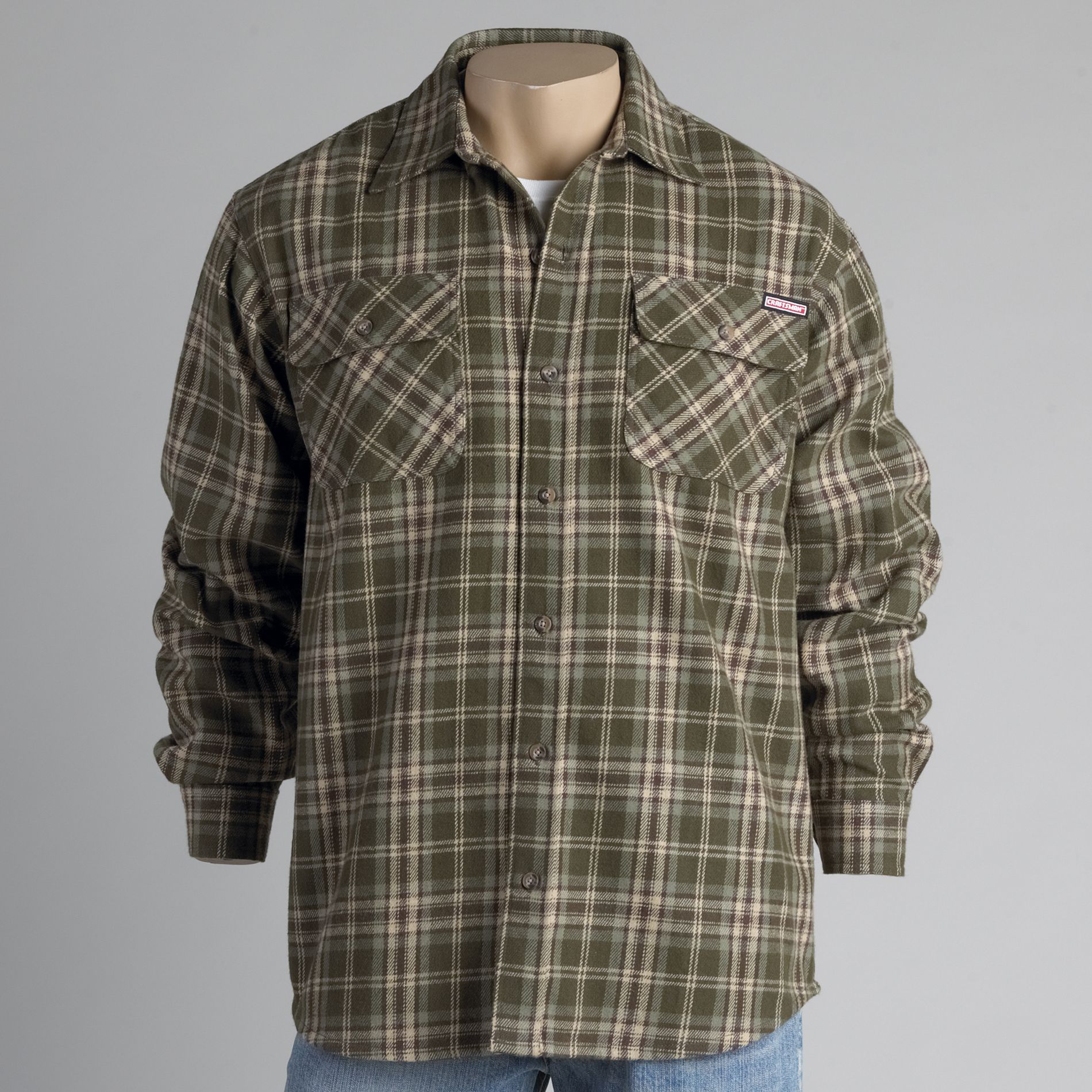 Craftsman Men&#39;s Brawny Flannel Shirt