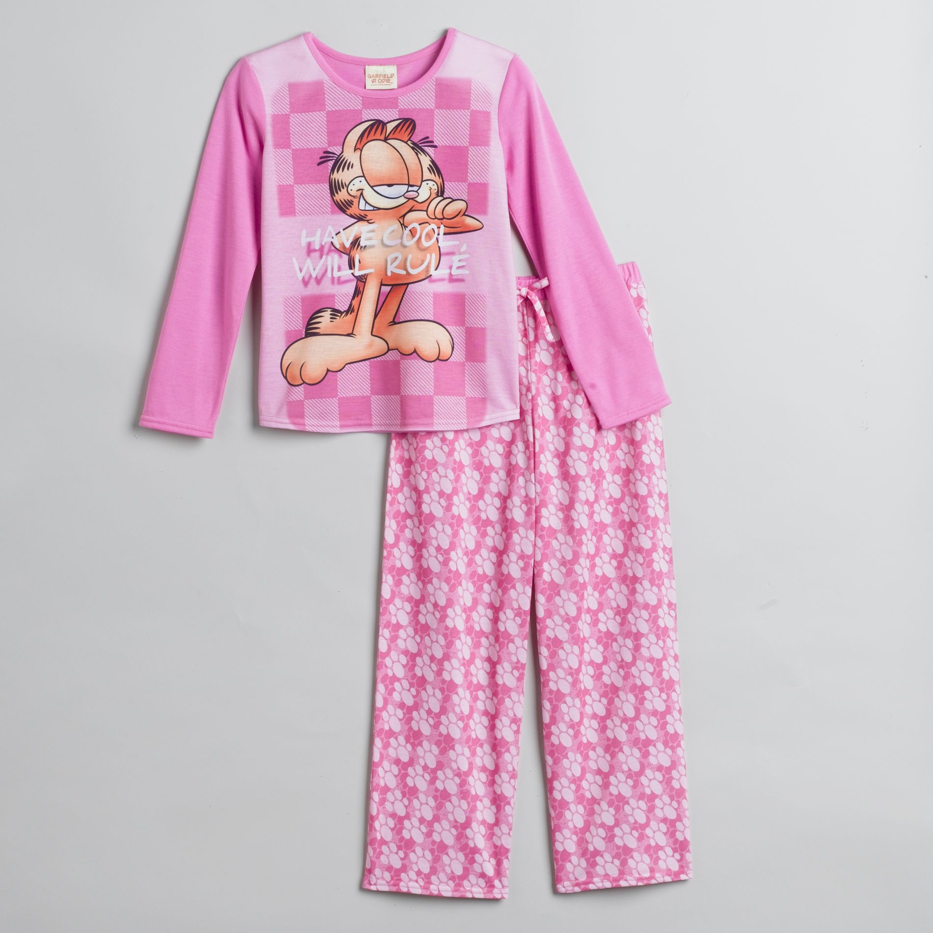 Garfield Girl's Have Cool Will Rule Graphic Pajamas