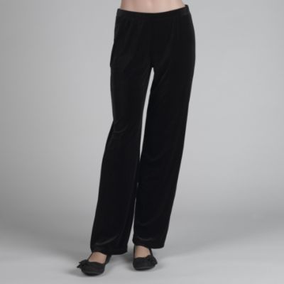 Jaclyn Smith Women's Velour Elastic Waist Pants