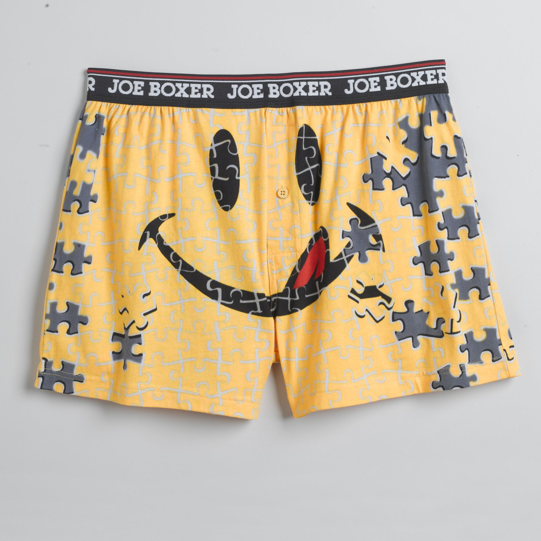 Joe Boxer Men's Lickey Iconic Puzzle Piece Print  Boxers